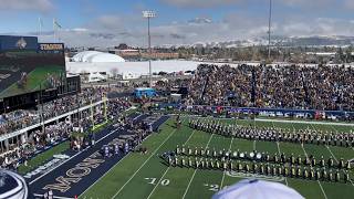 Montana State Bobcats run onto field before Weber State game