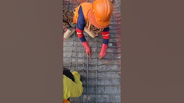 Bottom staircase rebar work #shorts #construction #skills