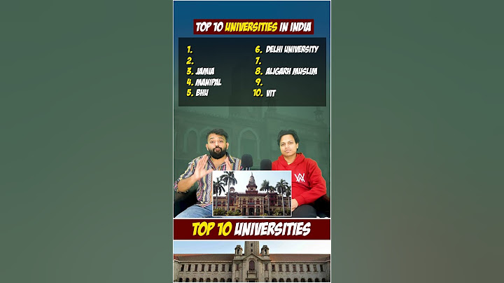 Top 10 Universities in India | Best Universities in India | Top 10 Quiz #admission #college