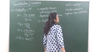 CHEM-XI-1-06 Concentration of Solutions (2017)Pradeep Kshetrapal Physics channel