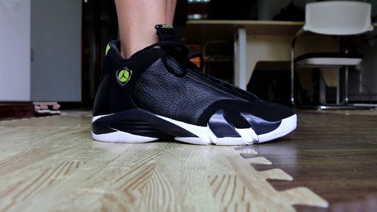 jordan 14 black green