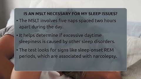 Is An MSLT Necessary For My Sleep Issues? - Sleep Apnea Support Network