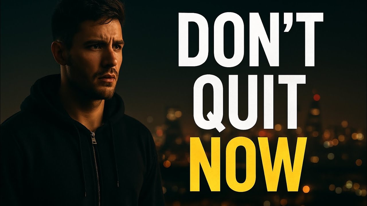 You Are Closer Than You Think | Powerful Motivational Speech (Don’t Quit Now)