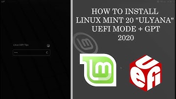 HOW TO INSTALL LINUX MINT 20 UEFI MODE + GPT