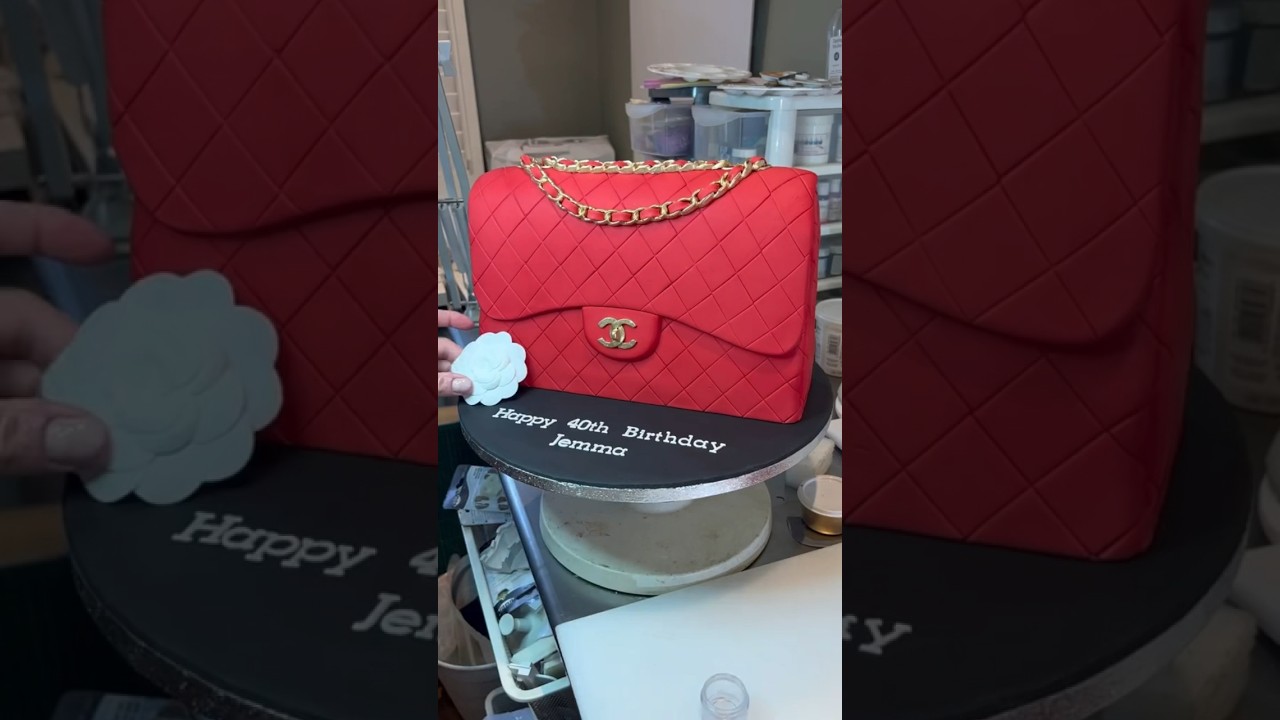 Chanel Classic Flap Bag Cake tutorial 