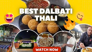 Authentic Dal Bati Thali - Gamthi Restaurant | Best Food in Ahmedabad