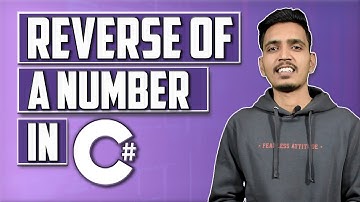 Reverse Number Program in C#