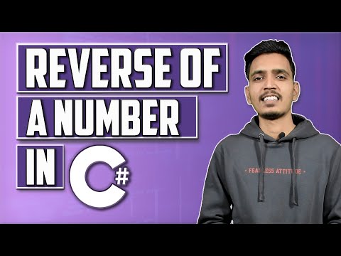 Reverse Number Program in C#