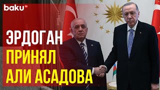 Президент Турции Эрдоган принял премьер-министра Азербайджана Али Асадова