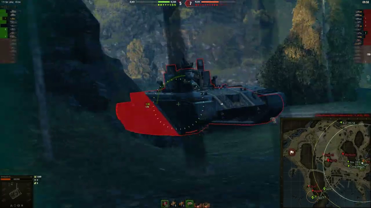 【坦克世界录播】121我心痛