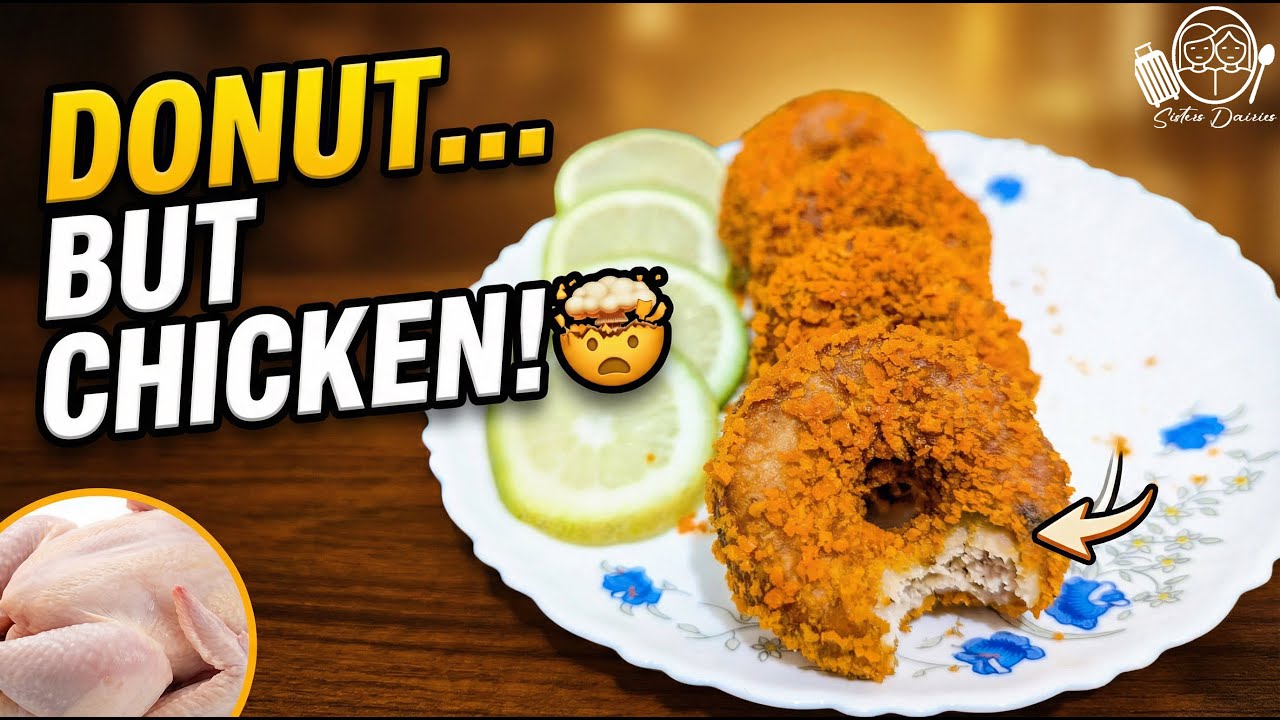 How to Make Chicken Donut at Home | Easy Crispy Chicken Donut Tutorial
