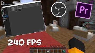 BEST 240 FPS Render Settings / Recording Settings (Premiere Pro)