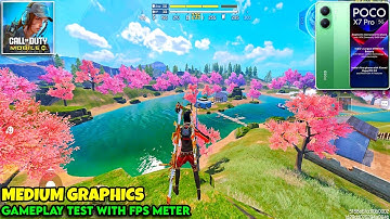 POCO X7 PRO 😍 CODM MEDIUM GRAPHICS GAMEPLAY TEST with FPS METER 