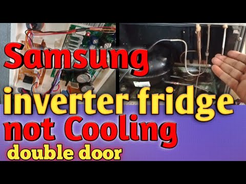 double door Invater fridge# not cooling but compressor raining#samsung #fridge Repair solution ||