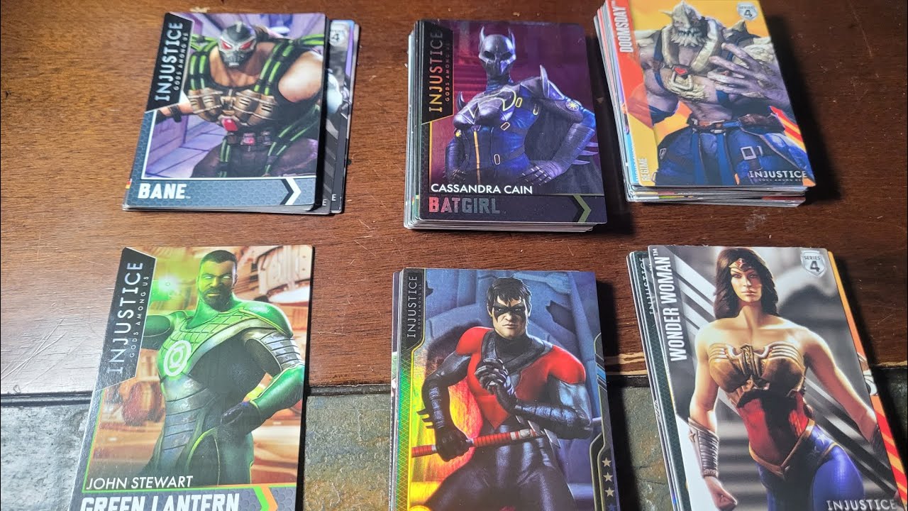 DC INJUSTICE God's Among Us Trading Cards - Foil Batman Beyond 😱 - YouTube