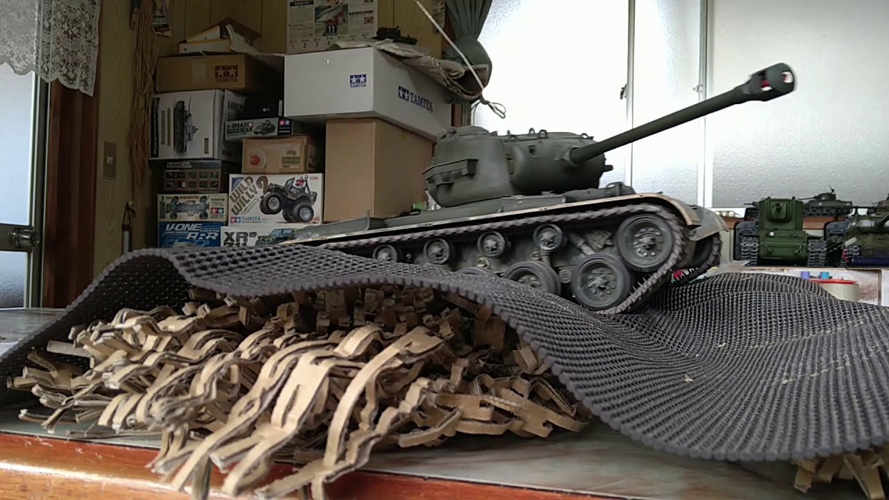 TAMIYA M26 Parshing 1/16 Rc Tank フルオペレーション 【ラジコン