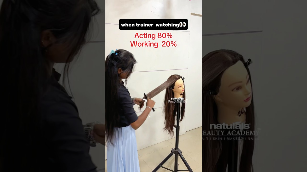 😂💇‍♀️ Practice + Fun = Perfection! 🎨✨ 