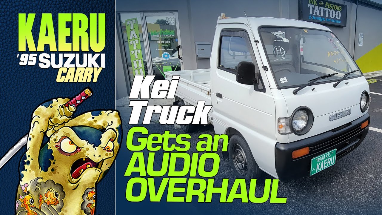 27-летний грузовик Suzuki Kei получает капитальный ремонт аудиосистемы
