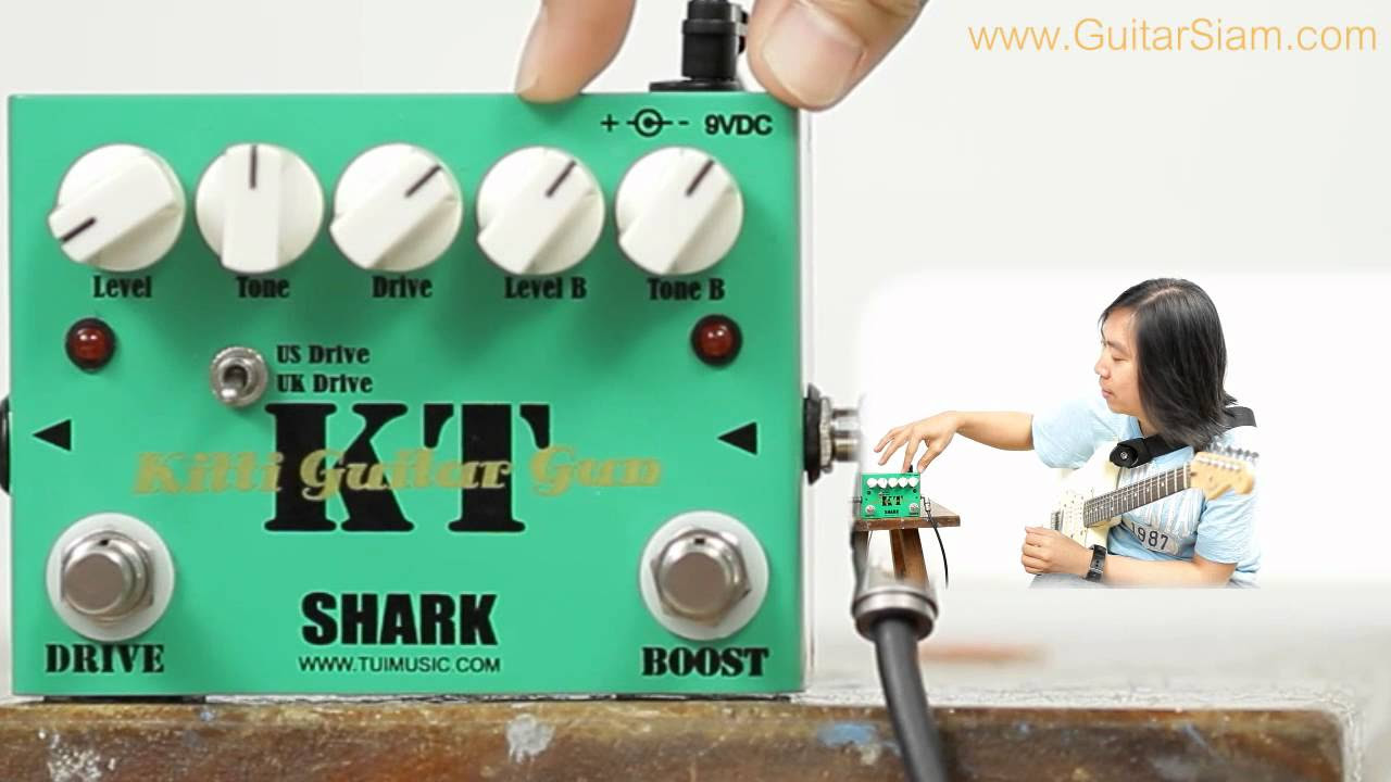 SHARK WARZY DRIVE GUITAR EFFECT DEMO BY CHATREEO - YouTube