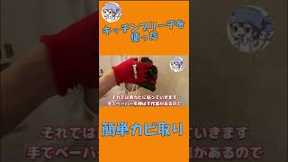 キッチンブリーチを使った浴室カビ汚れの簡単掃除方法 #Shorts