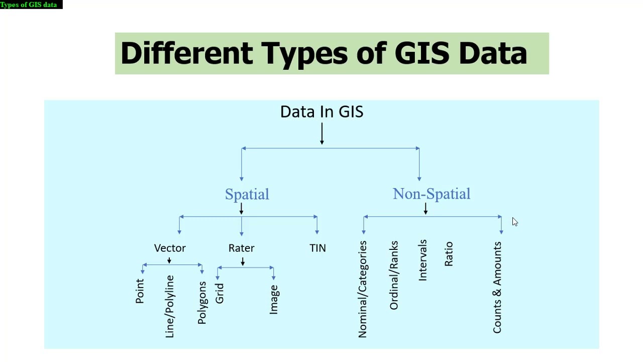 What is GIS data and its types?