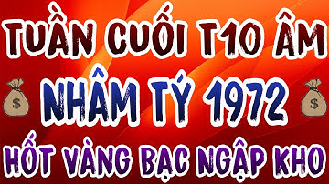 7 Ngày Cuối Tháng 10 Âm: Nhâm Tý 1972 Lộc Tài Rực Sáng, Tiền Của Về Đầy Hốt Bao Nhiêu Cũng Có