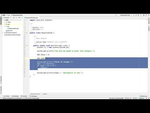 Repeated code