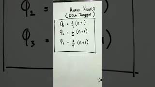 Rumus kuartil untuk SMP kelas 8 #sabrinamath #smpfavorit #serunyabelajar #statistika #quartiles
