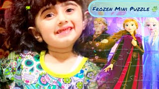 Disney Frozen Mini  Puzzle 🧩 Elsa , Anna & Kristoff | Kids Fun Activity @Ahmad-zoya
