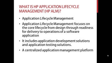 HP/Micro Focus Quality Center Tutorial 30: ALM