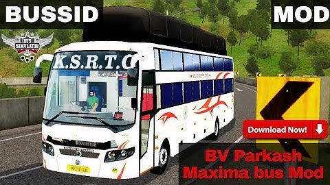 Download BV maxima non ac sleeper bus Mod bussid | Parkash BV Maxima bus Mod Bus Simulator Indonesia