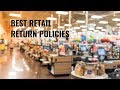 Best Retail Return Policies