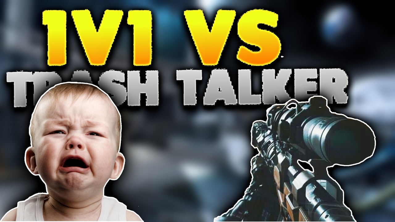 1v1 vs TRASH TALKER - INFINITE WARFARE