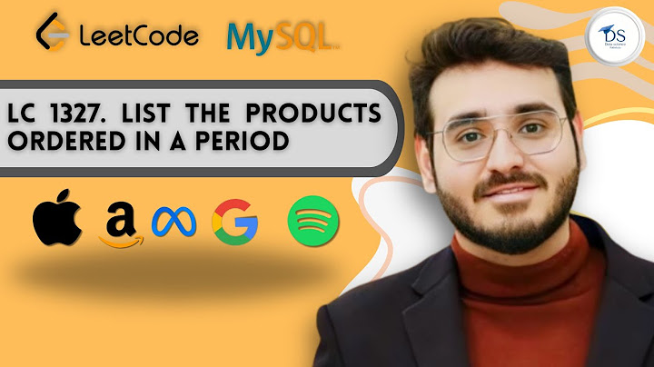 LeetCode1327: List the Products Ordered in a Period (SQL) | Interview Question