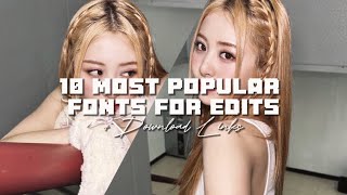 10 Most Popular Fonts For Edits | + Dafont Download Links screenshot 4