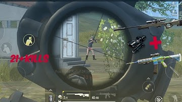 Awesome gameplay | 21+kills | AWM+4x scope+M416 | PUBG Mobile Lite