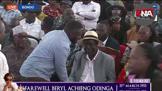 ''This is so Shameful!'' Furious Ruth  Odinga fumes after Cheers erupted when Babu Owino arrived!