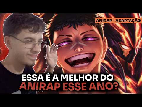 (ESSE BEAT NÃO TÁ PURO!) ♪ ADAPTAÇÃØ (Garou, Diego e Mahoraga) | AniRap - REACT