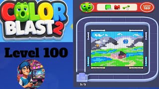 Color blast 2 Puzzle quest level 100 solution and walkthrough 