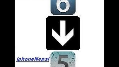 How to downgrade ios 6 back to 5.1.1 or 5.0.1 on iPhone 4, iPhone 3Gs ,iPod Touch and iPad