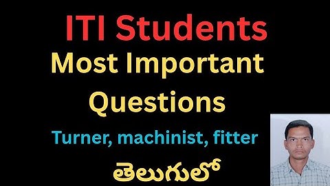 ITI Students BHEL Skill Test Top Important Theory Questions”