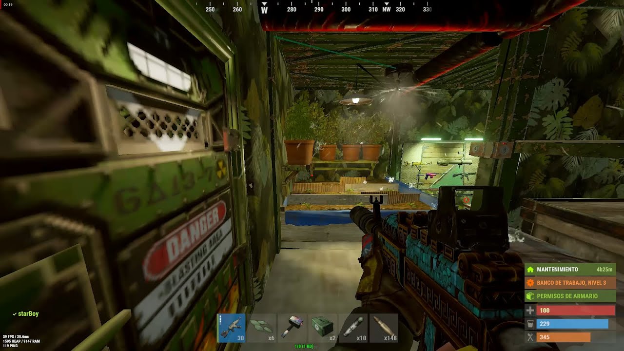 Rust jungle base 2x2 pvp cheap upkeeping fast building - YouTube