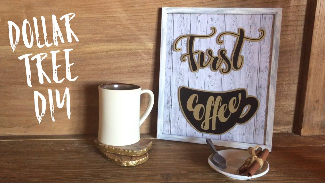 Dollar Tree DIY | DIY Faux Wood Home Decor - YouTube