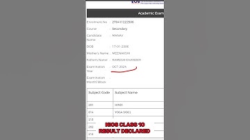 NIOS OCTOBER 2024 RESULT DECLARED  | NIOS CLASS 10 RESULT DECLARED #nios #niosresult