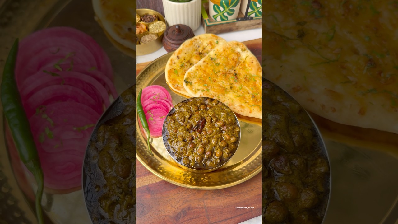 Most Unique Palak Chana Masala😍 #shorts #trending #viralvideo