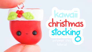 How To Make a Kawaii Christmas Stocking ~ Christmas Polymer Clay Tutorial ✨ (2021 re-upload)