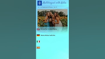 A1 - A2 Phrases - No. 91 - My mother is called Maria.