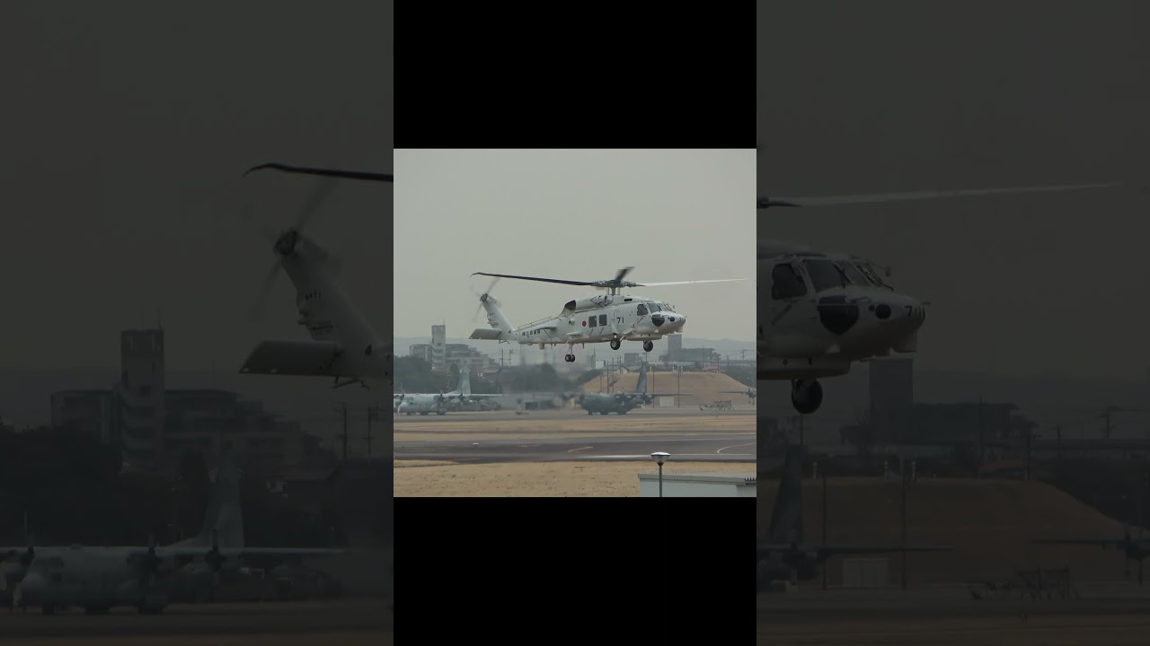 海上自衛隊ヘリSH-60K ホバリングテストの様子(名古屋空港三菱)2026/2/27/
