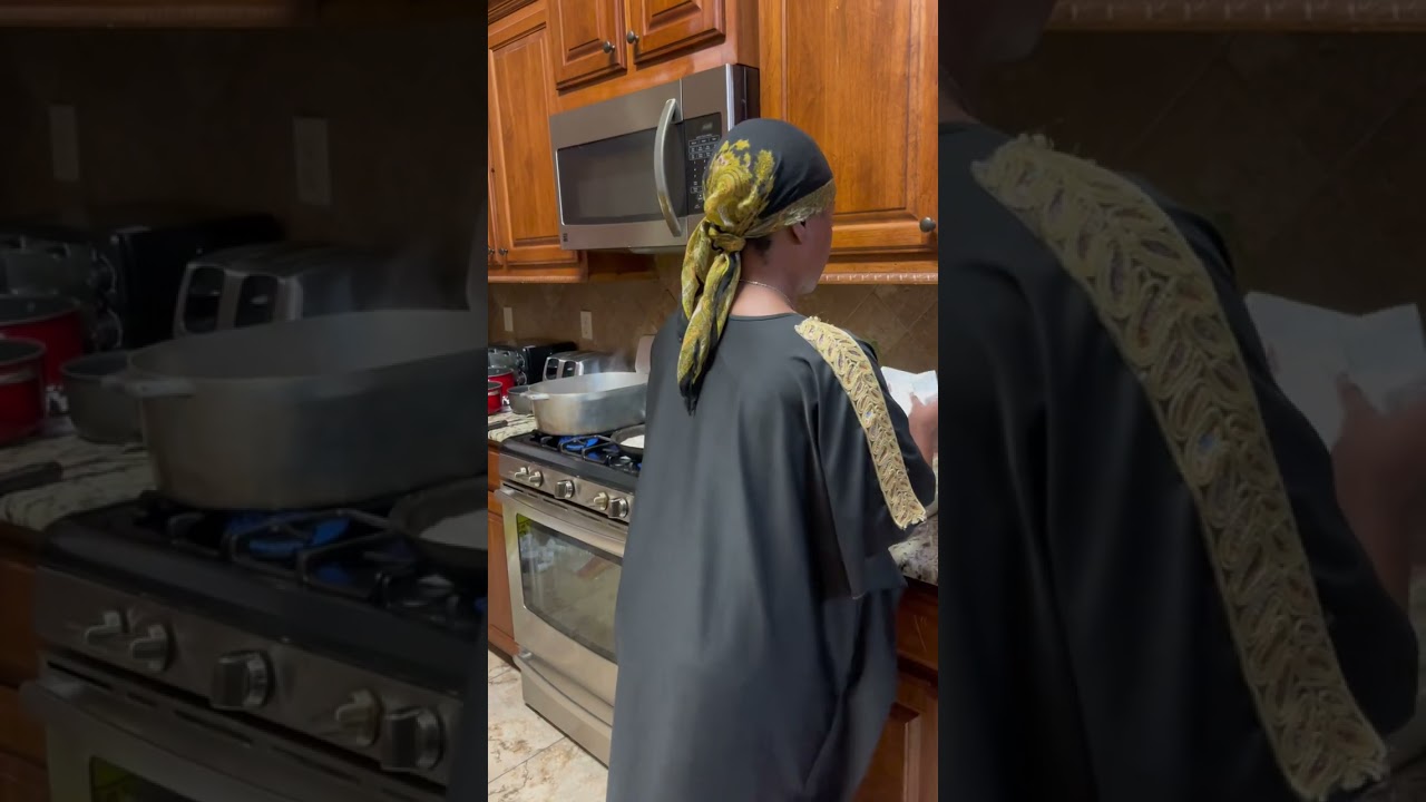 Making roux for gumbo 