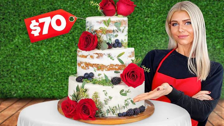 I made a DIY WEDDING CAKE for $70 *to prove my sister wrong*